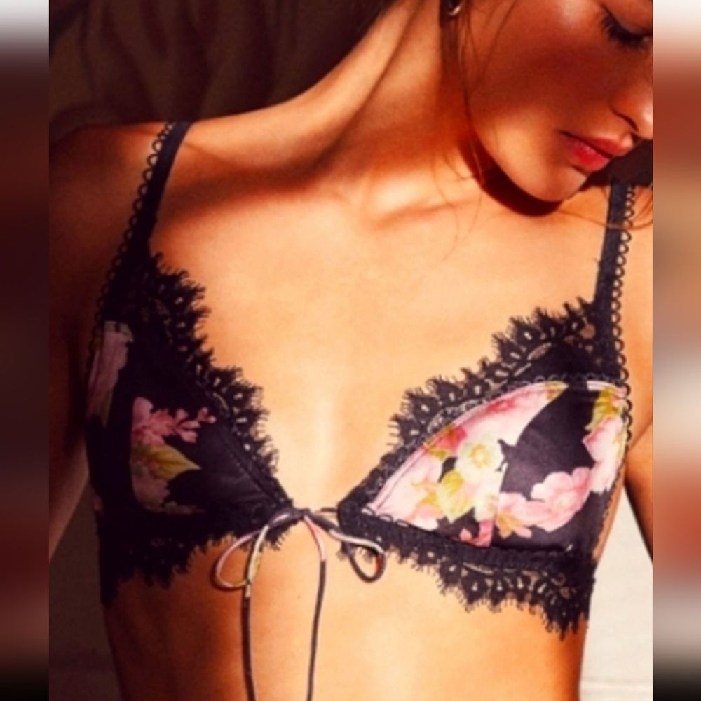 For Love and Lemons Melrose Floral Bralette NWT Size S